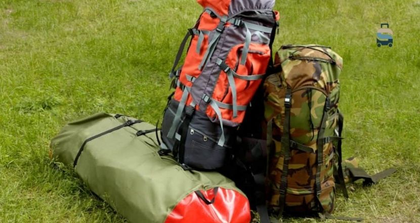 how to attach tent to backpack