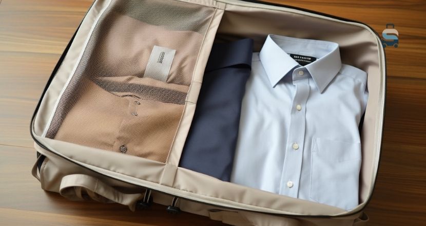 how to pack a shirt in a backpack