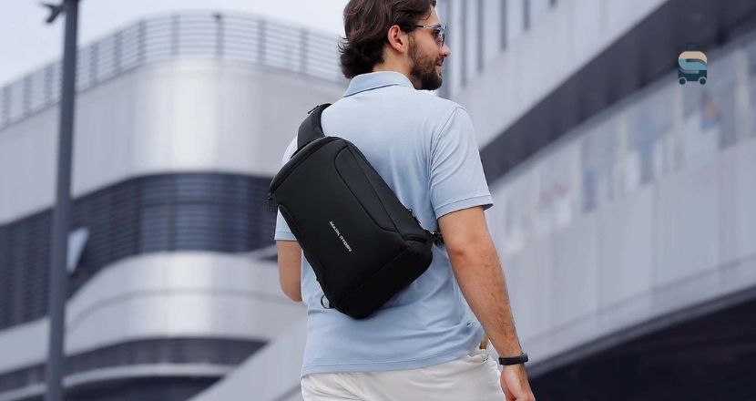 how to wear a sling backpack