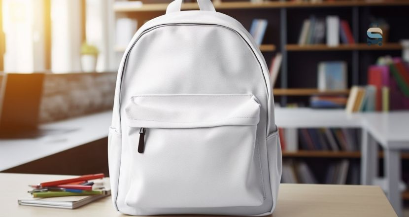 how to clean a white backpack