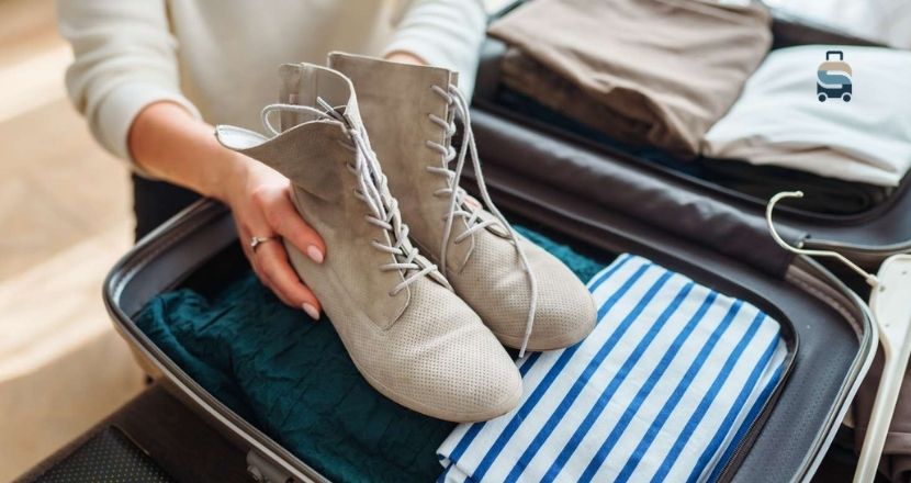 how to pack boots in a suitcase