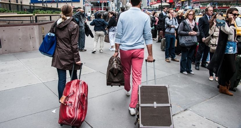 how to use subway entrance nyc with suitcase